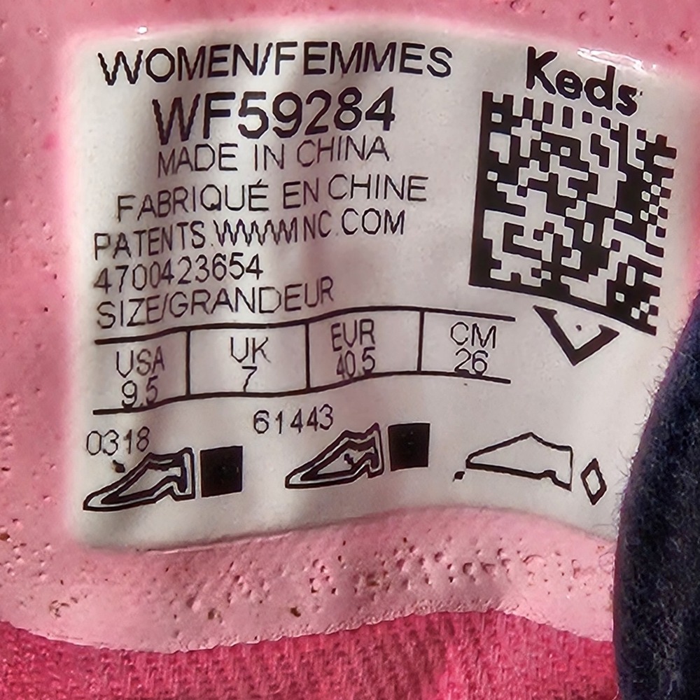 Keds collab Alania Marie Sneakers Lobster Print Canvas Lace Up Casual Shoes 9.5 - Picture 4 of 6